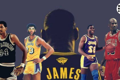 LeBron James, Michael Jordan, Magic Johnson, George Gervin